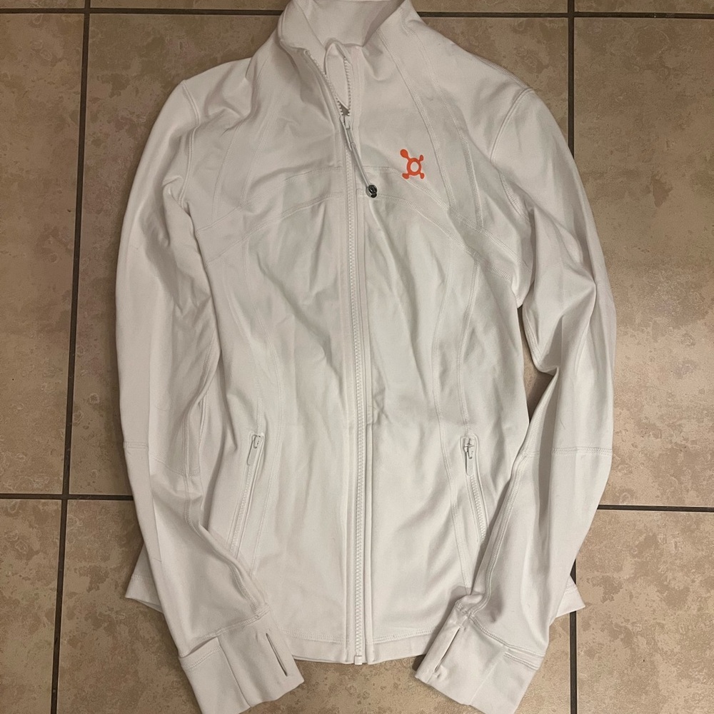 Lululemon Athletica OrangeTheory White Define Jacket